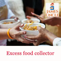 Excess food collector Mr. Sujit Bramha in Naihati